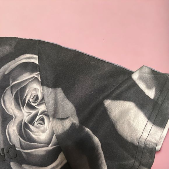 Rare DFNG Black Roses Streetwear All Over Print Shirt Clubwear Gym Unisex XL - Picture 6 of 10